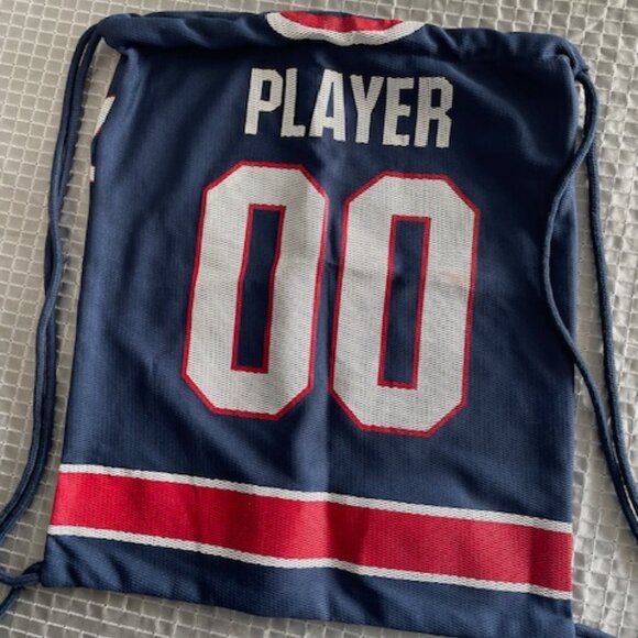 Columbus Blue Jackets Ice Jockey Team Drawstring Backpack String Bag - Picture 2 of 2